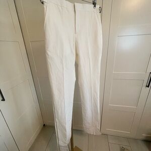 New with Flaw: John Varvatos Winter White Tuxedo Pants with Straps in Size 46
